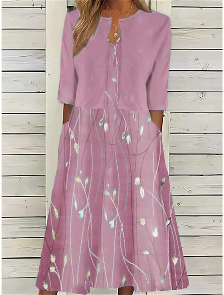 Ivy – Set Elegant Floral Midi Co-Ord