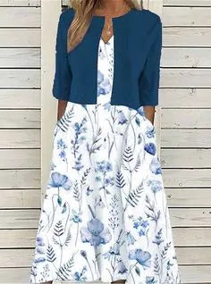 Ivy – Set Elegant Floral Midi Co-Ord