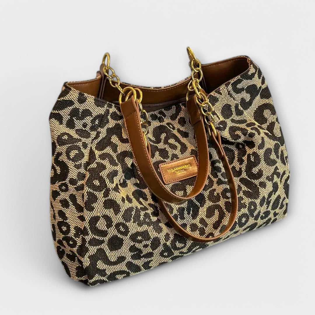 Geantă Canvas Leopard