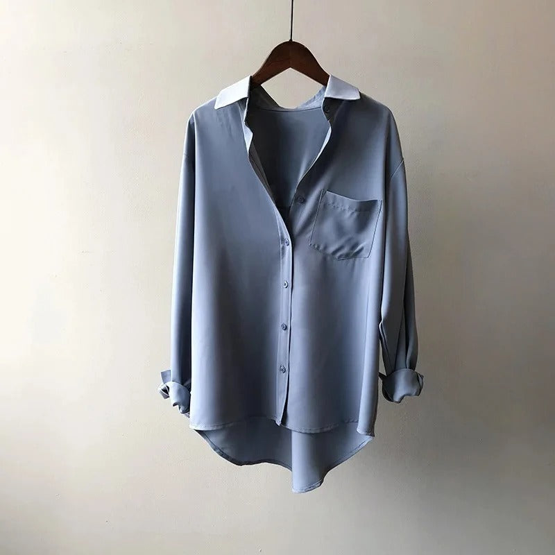 Riley – Bluză din Mătase cu Eleganță Fluidă