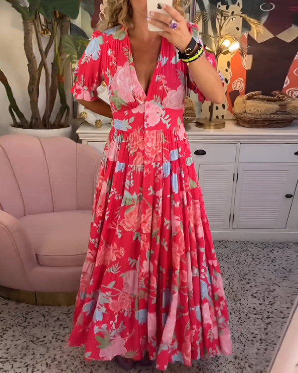 LANA – ROCHIE MAXI VARĂ FLORALĂ