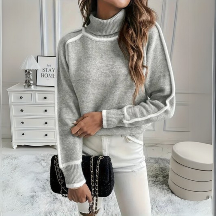 AURORA | Pulover elegant cu guler
