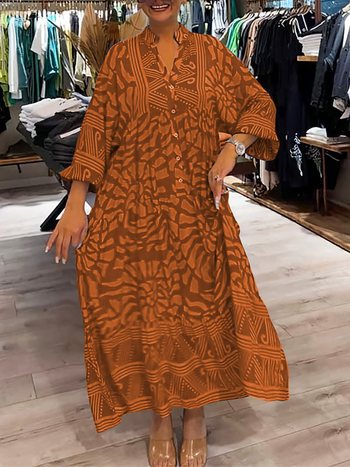 Chloe | Rochie imprimată cu decolteu în V