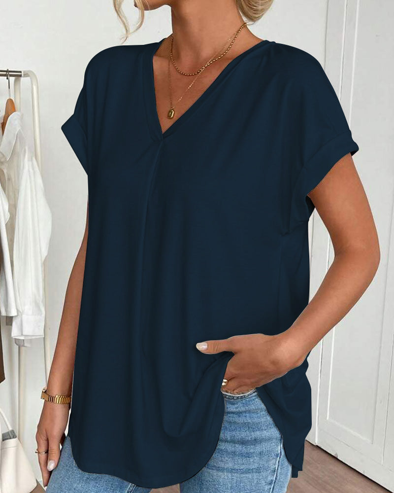 ESTRID - TRICOU SCURT DIN PATCHWORK, STILAT
