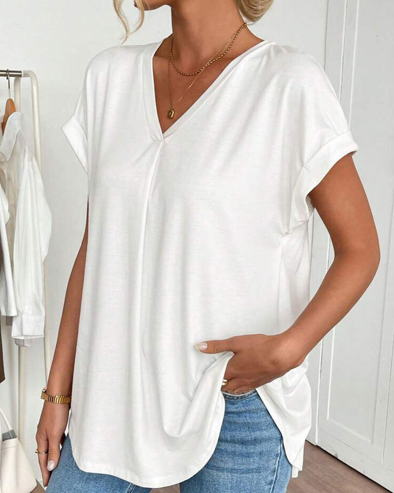 ESTRID - TRICOU SCURT DIN PATCHWORK, STILAT