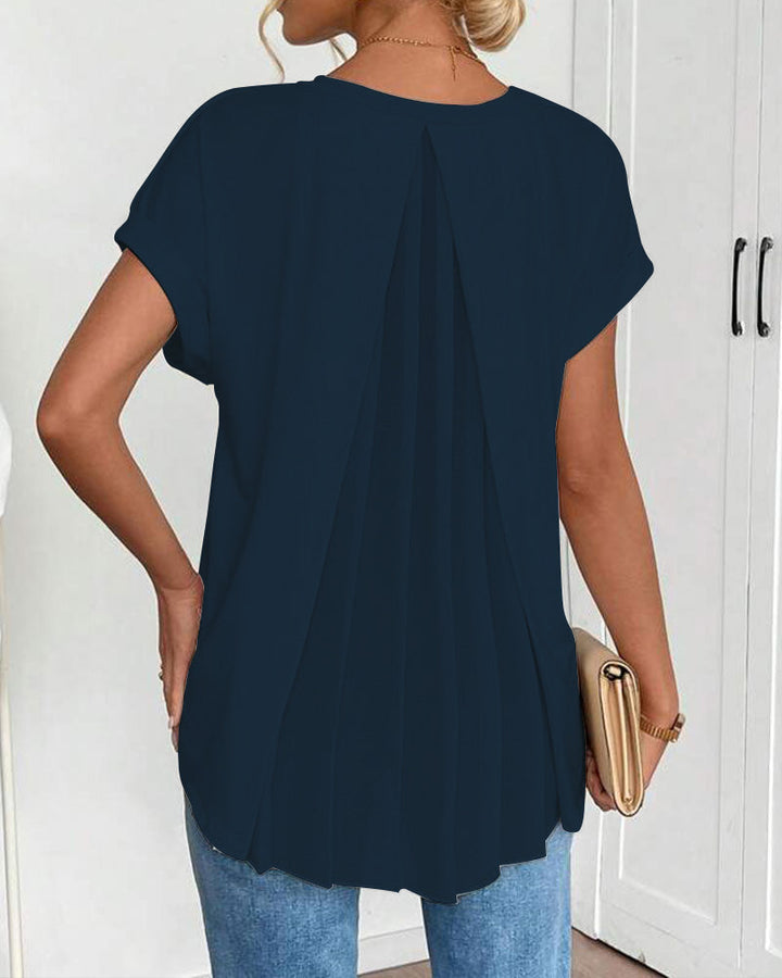 ESTRID - TRICOU SCURT DIN PATCHWORK, STILAT