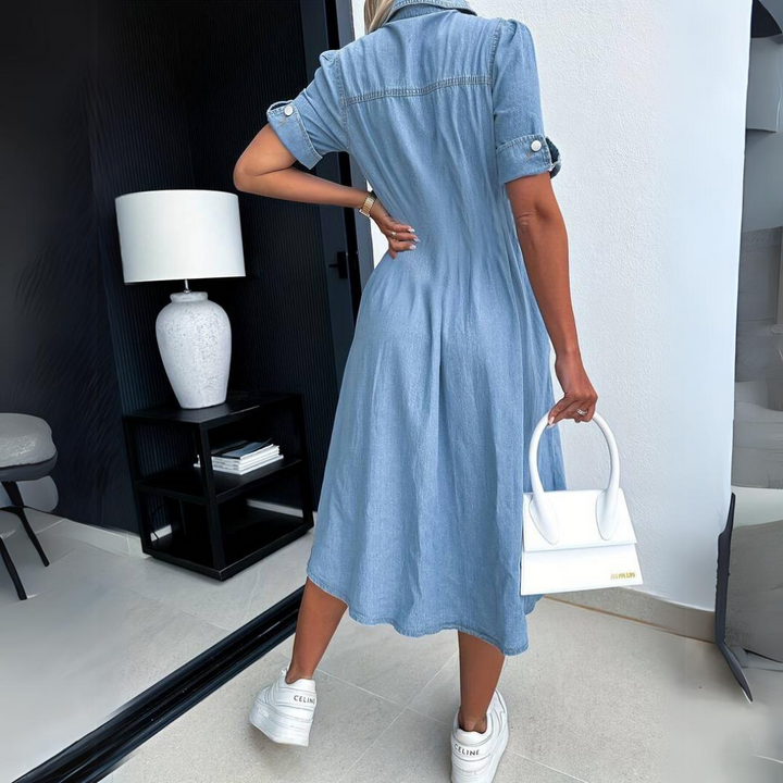 TAYLOR – ROCHIE DIN DENIM CU BUTONI