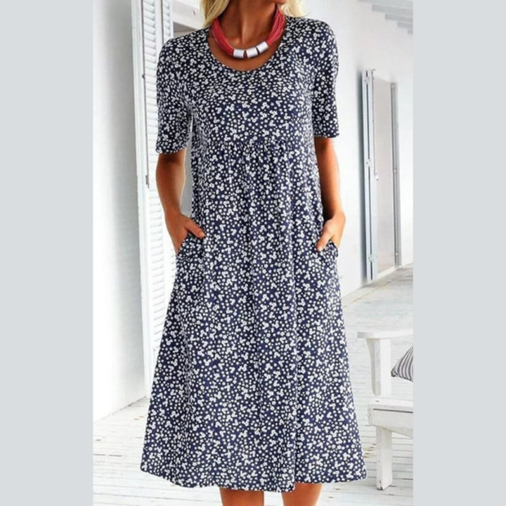 WINNY - ROCHIE MIDI CHIC CU STIL FLORAL