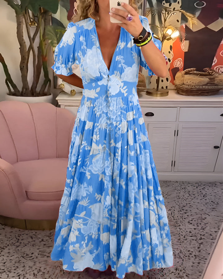 LANA – ROCHIE MAXI VARĂ FLORALĂ