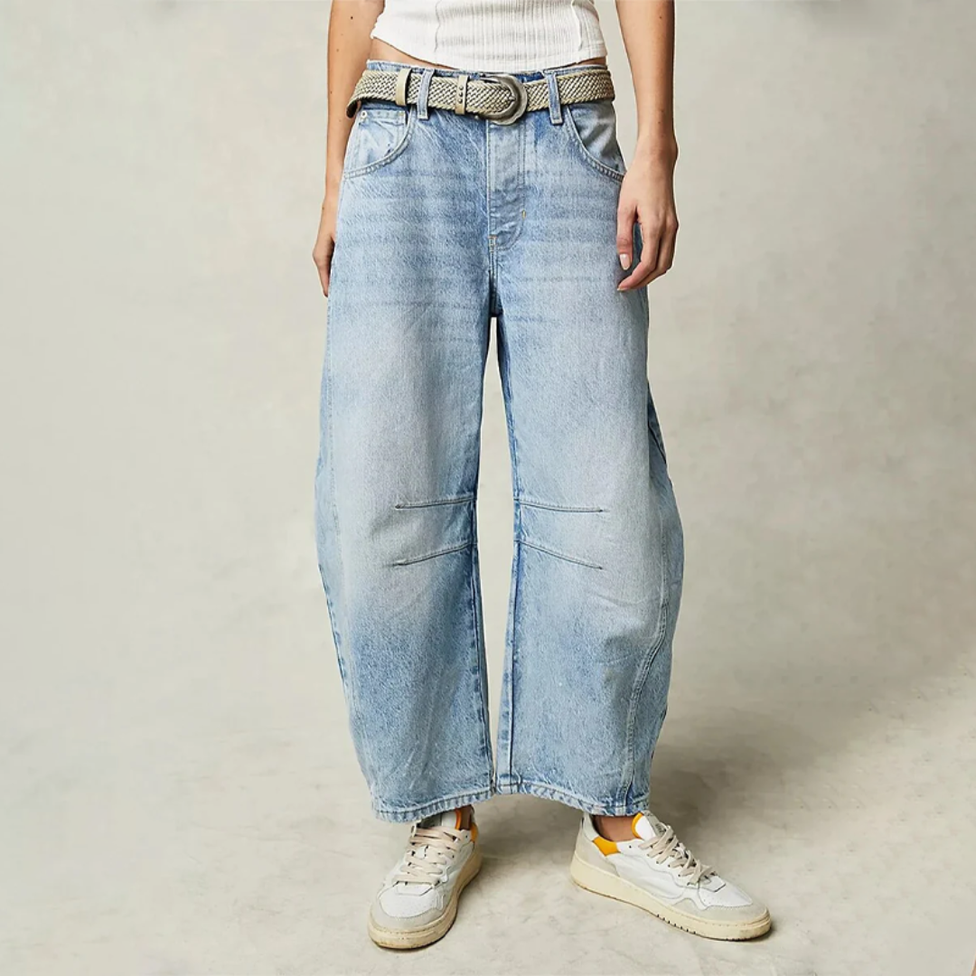 RILEY – JEANSI RELAXAȚI CU SPALARE VINTAGE