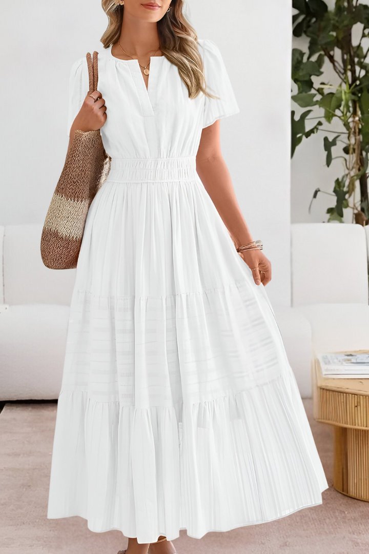 FREYA – ROCHIE MAXI CU VOLANE ȘI FARMEC ÎN SOARE