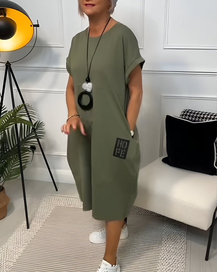 Bessie – Rochie Midi Confortabilă