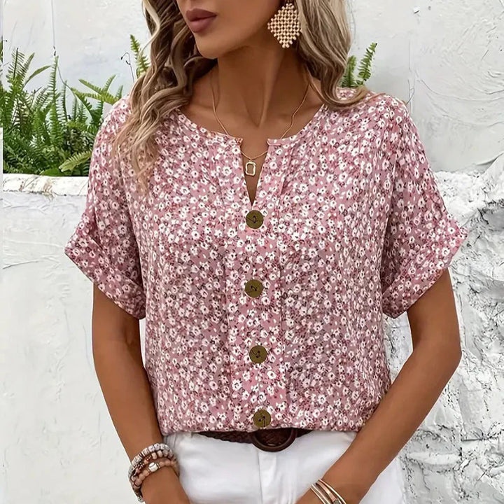 IZABELLA | Bluză Elegantă cu Model Floral