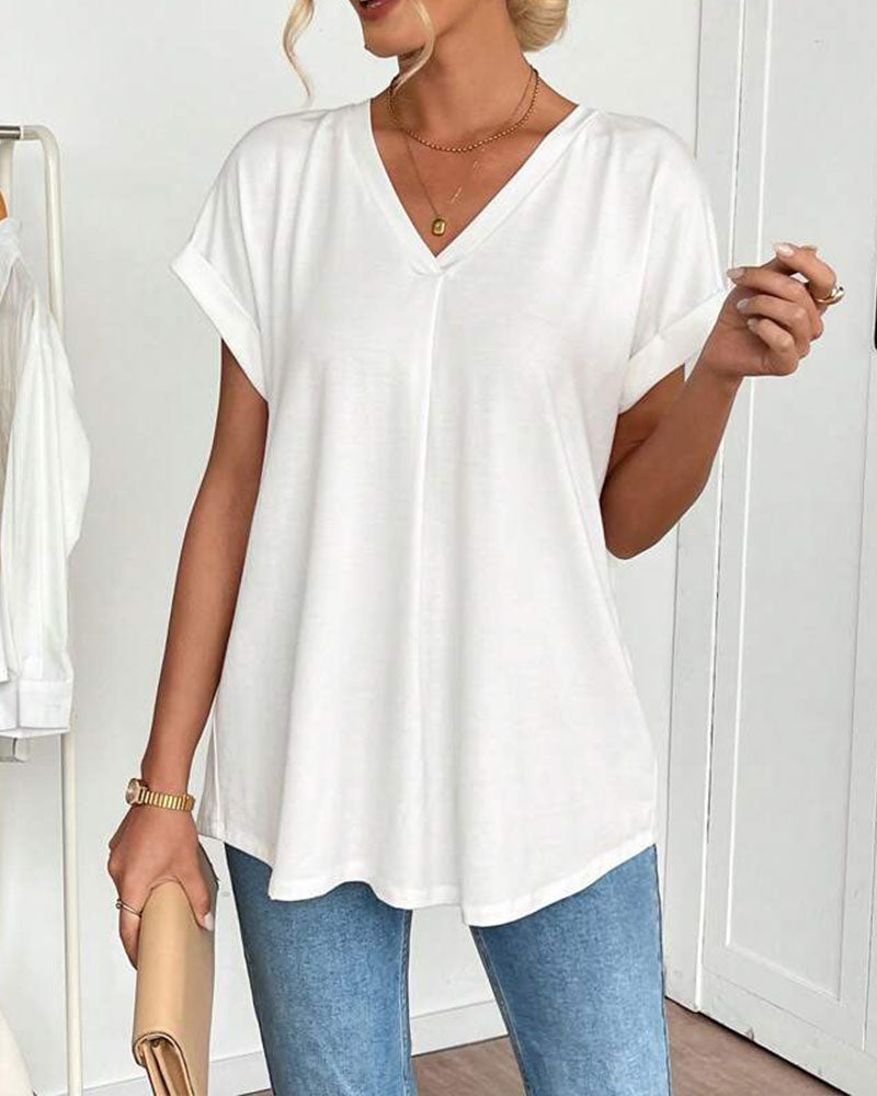 ESTRID - TRICOU SCURT DIN PATCHWORK, STILAT