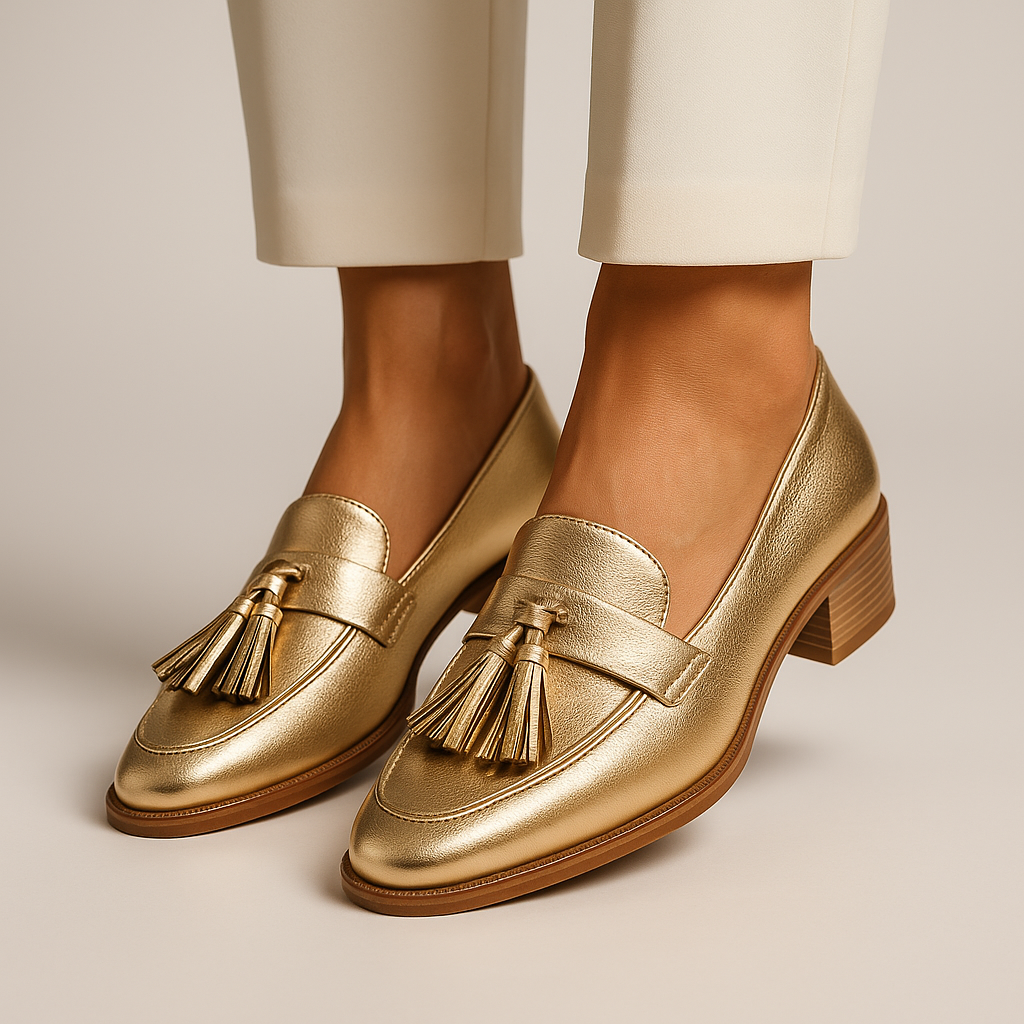 CAMILLE – LOAFERS CU PONTA DE AUR