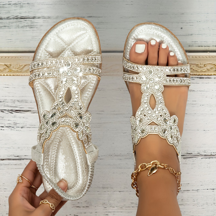 Anita | Sandale Cristale Elegante de Vară