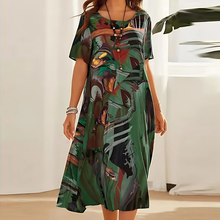 Orla – Rochie Florală Confortabilă