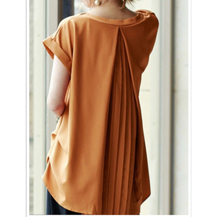 ESTRID - TRICOU SCURT DIN PATCHWORK, STILAT