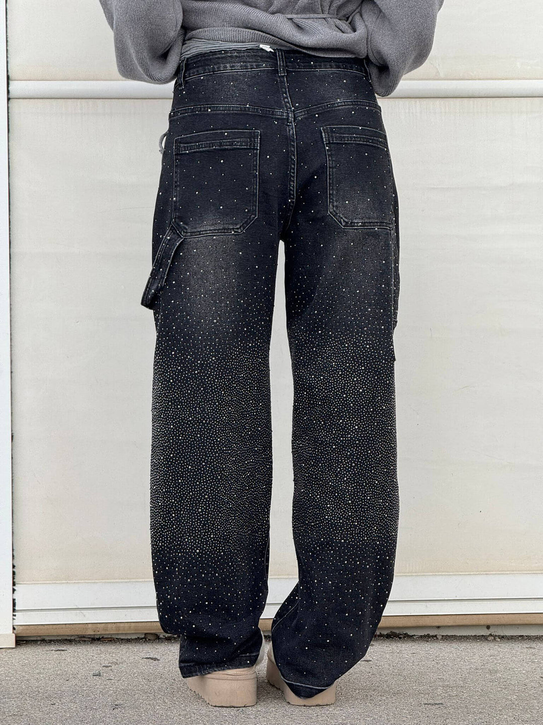 Victoria | Jeans cu Talie Înaltă și Glitter