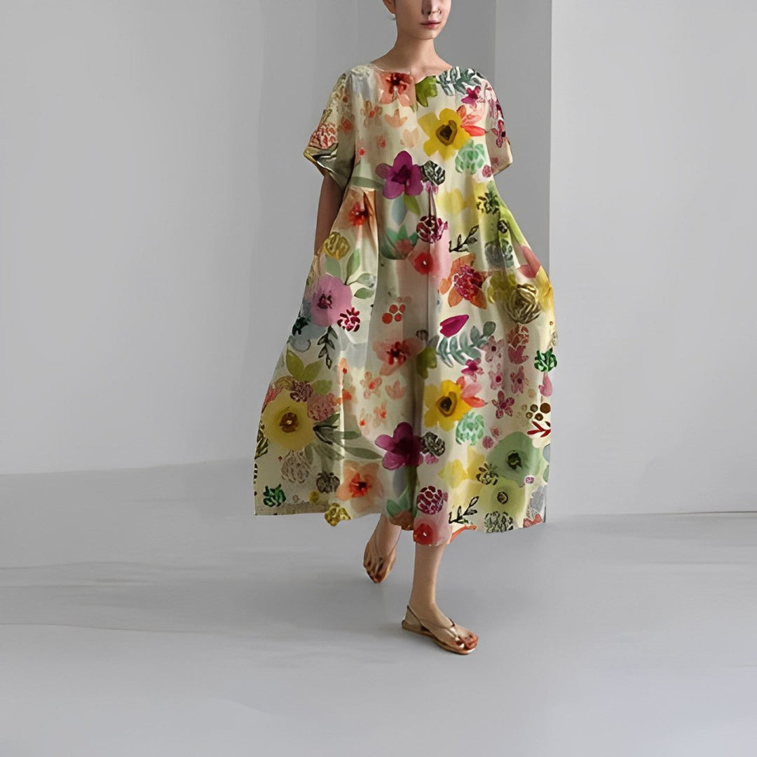 Daisy - Rochie Maxi Largă Retro Big Swing
