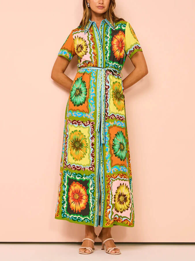 Rochia Camasa Vintage Bloom