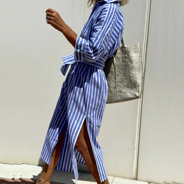 Navyah – Rochie Urbană cu Cămașă