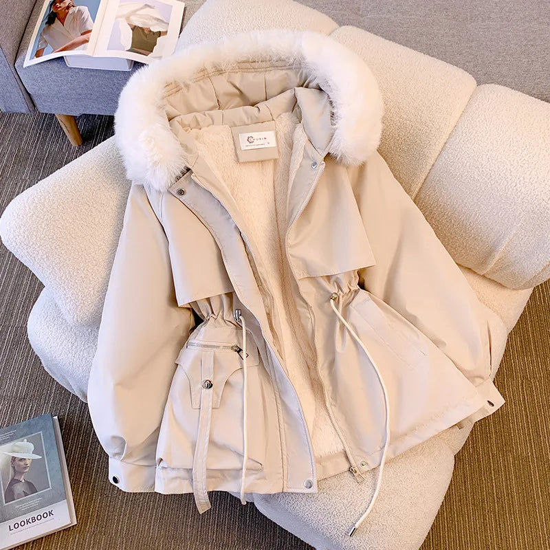 Cozzali™ – Puffer cu glugă căptușit cu fleece