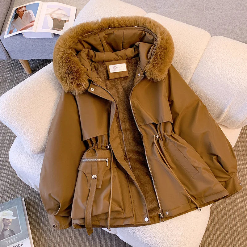 Cozzali™ – Puffer cu glugă căptușit cu fleece