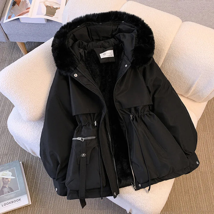 Cozzali™ – Puffer cu glugă căptușit cu fleece
