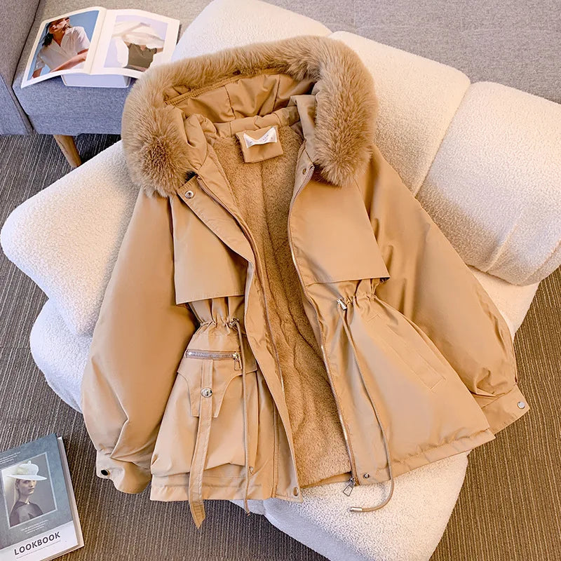 Cozzali™ – Puffer cu glugă căptușit cu fleece