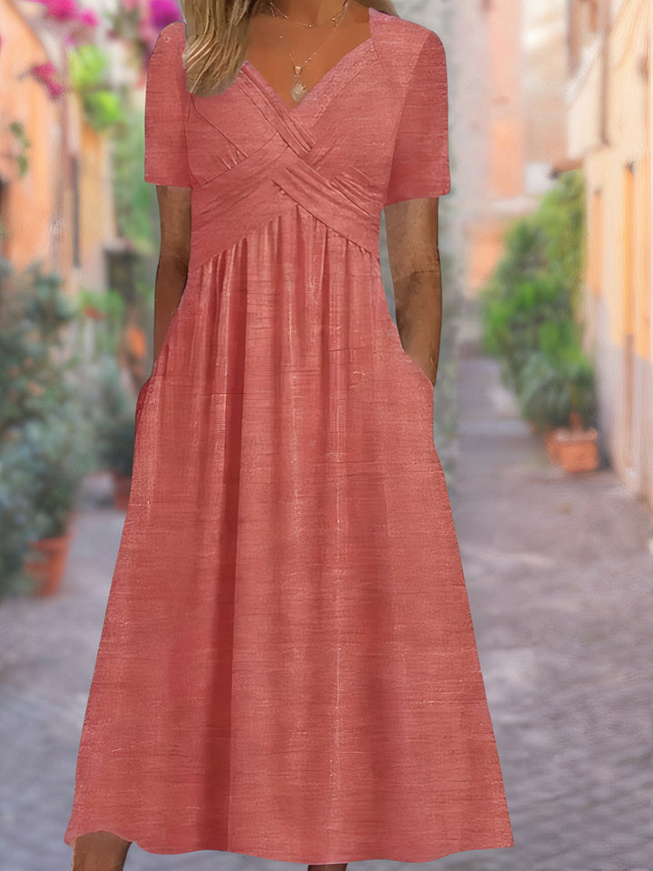 Aria™ - Rochie V-Neck Confortabilă