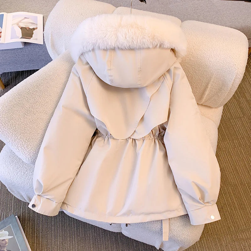 Cozzali™ – Puffer cu glugă căptușit cu fleece
