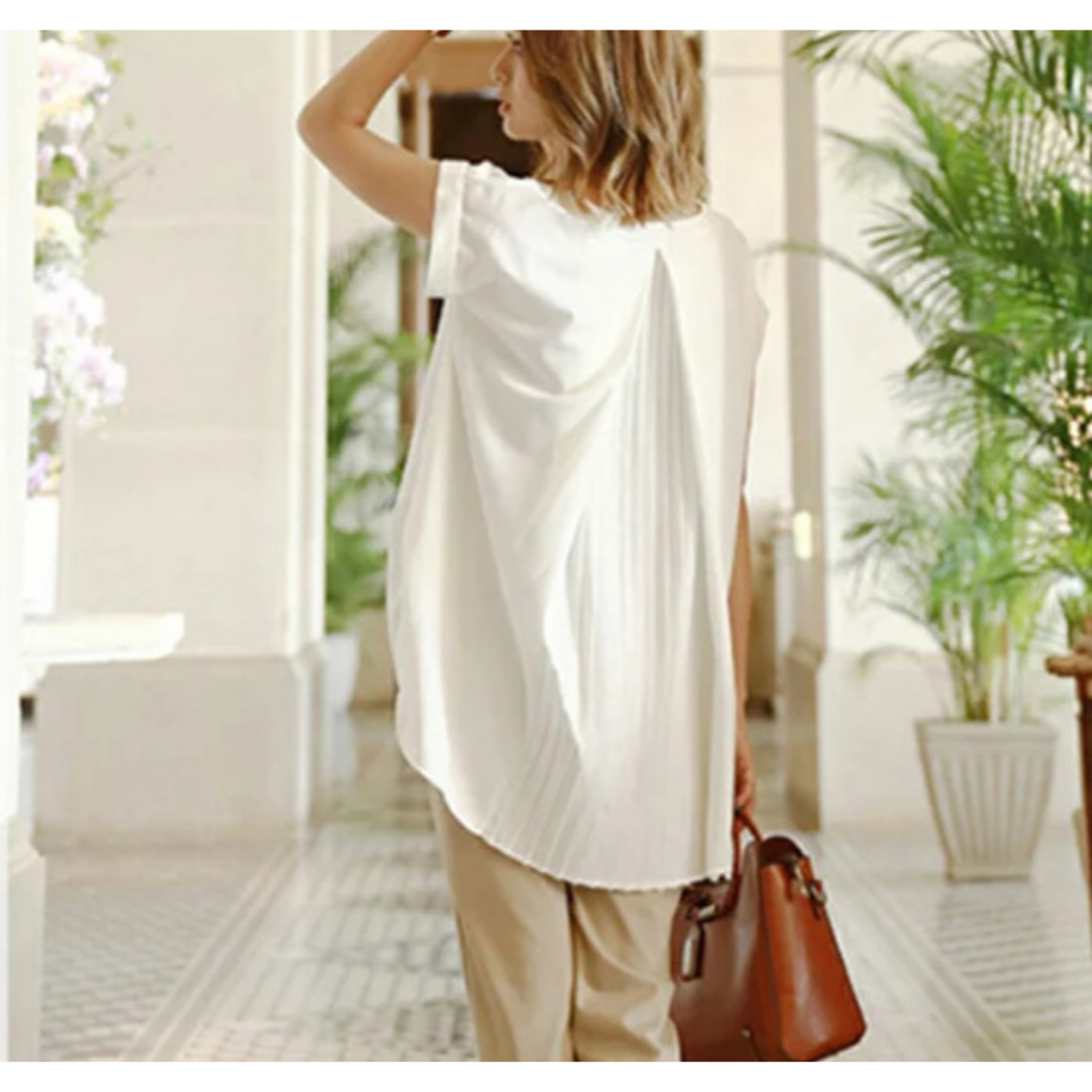ESTRID - TRICOU SCURT DIN PATCHWORK, STILAT