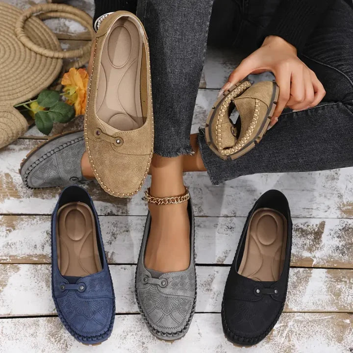 Afina | Pantofi Casual Din Piele Antiderapantă