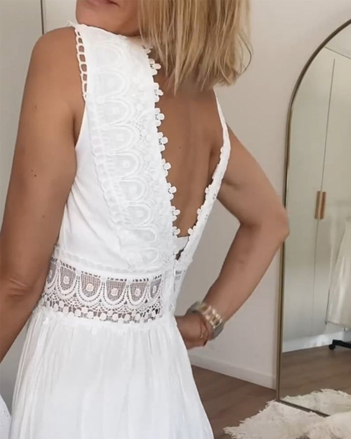 Taya – Rochie Albă din Dantelă