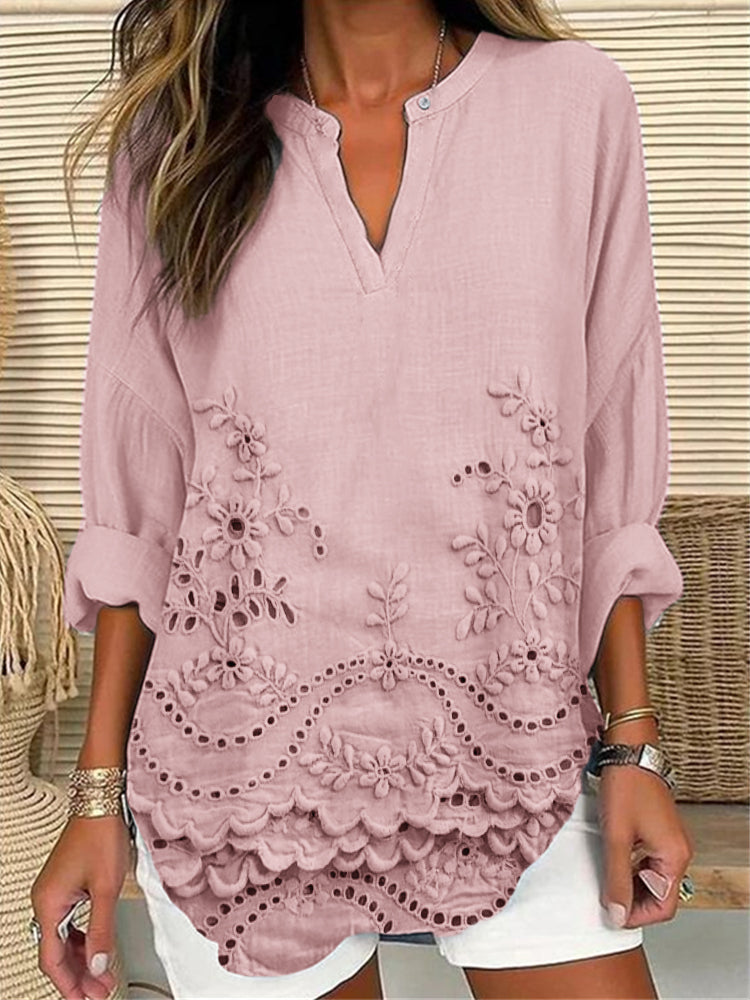 CLOVER – TOP UȘOR PRINTAT CASUAL