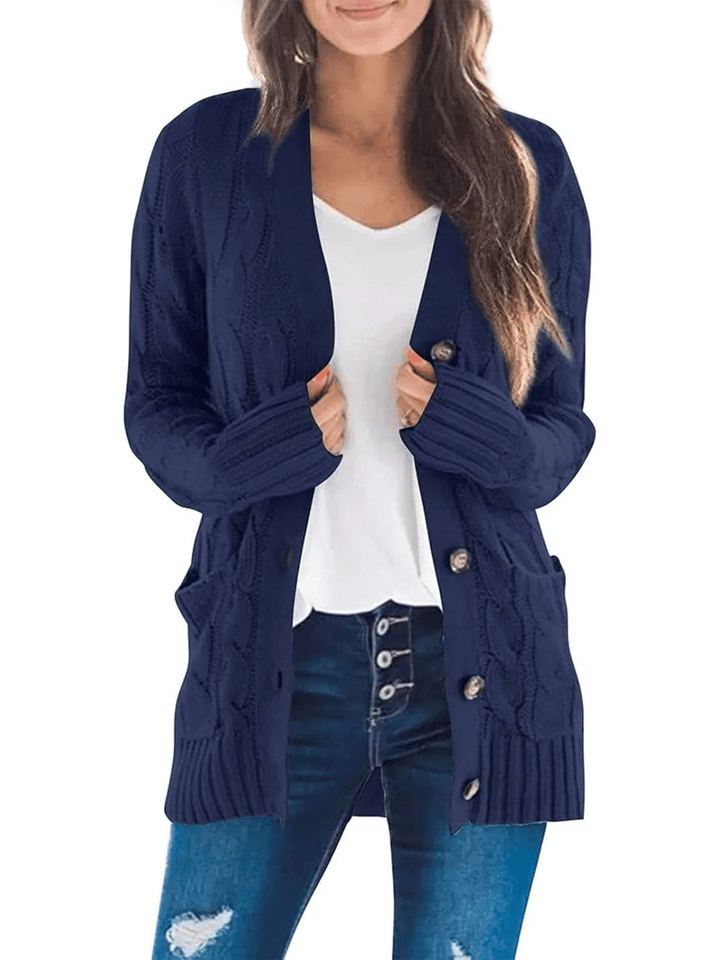 MARZENA | Cardigan confortabil cu tricot