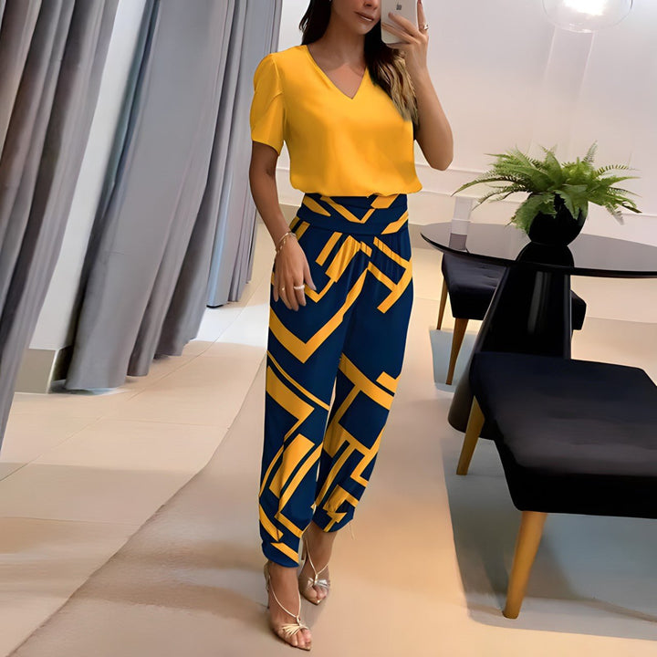 Charlotte | Set de Bluză și Pantaloni la Modă