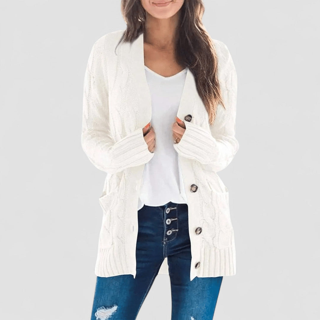 MARZENA | Cardigan confortabil cu tricot