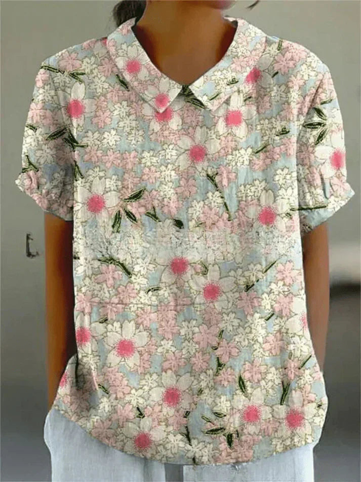 Devika | Bluză cu Model Floral
