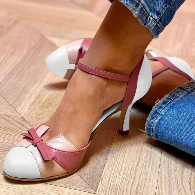 Mariana | Pantofi cu Toc Înalt Eleganți cu Blochete de Culoare