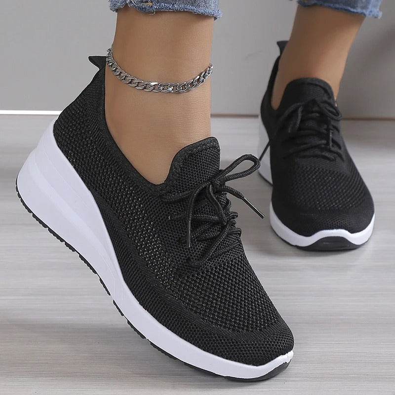 Wendy | Sneakers confortabili, casual, cu șireturi