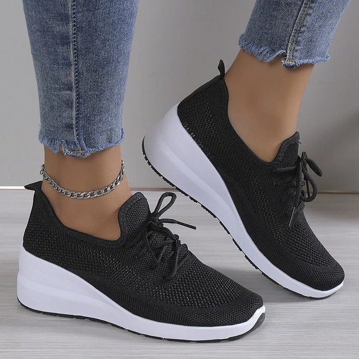 Wendy | Sneakers confortabili, casual, cu șireturi