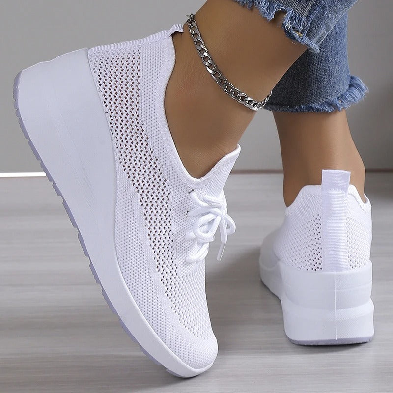 Wendy | Sneakers confortabili, casual, cu șireturi