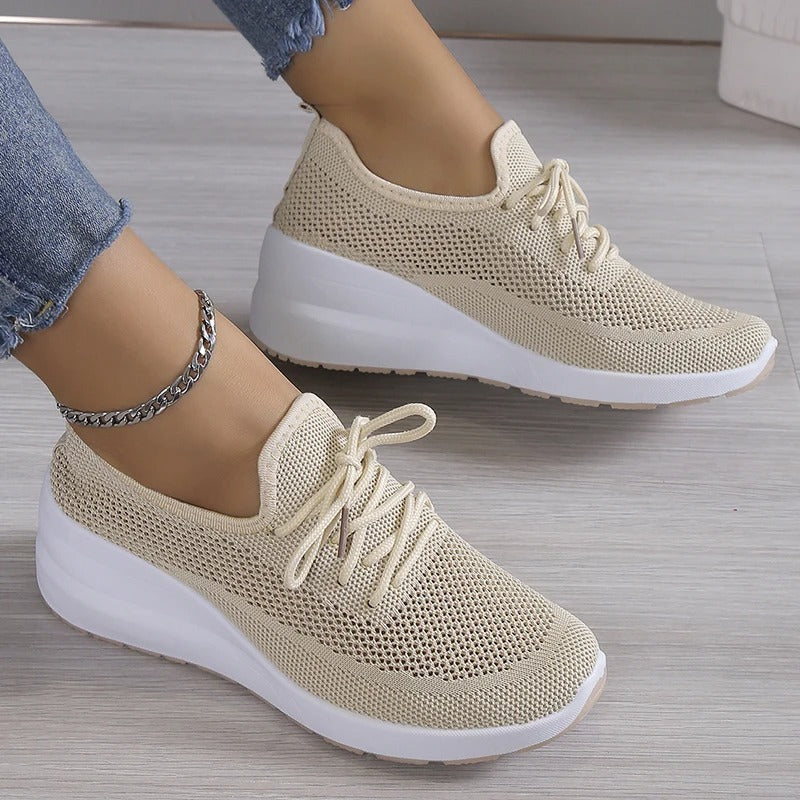 Wendy | Sneakers confortabili, casual, cu șireturi