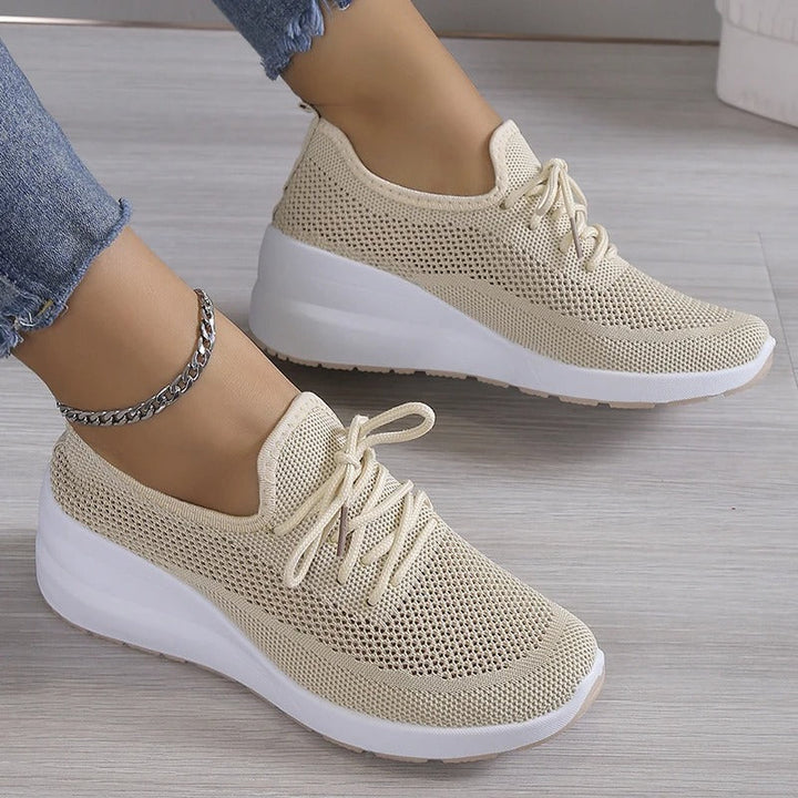 Wendy | Sneakers confortabili, casual, cu șireturi