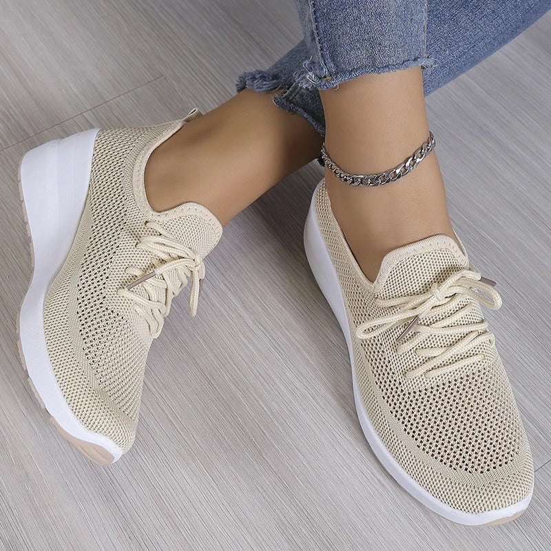 Wendy | Sneakers confortabili, casual, cu șireturi