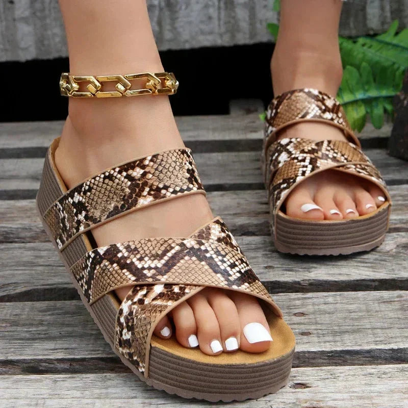 Ida | Sandale Chic Stilate cu Imprimeu