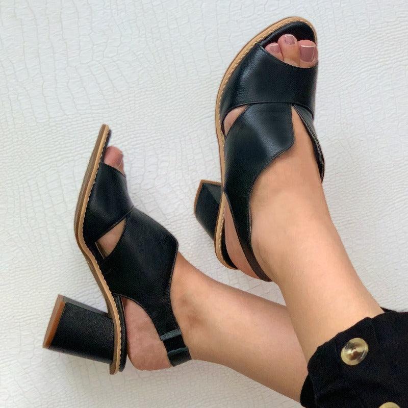 Nicole | Sandale elegante de vară cu toc mediu
