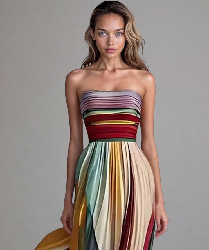 Aria | Rochie Colorată Fără Mâneci